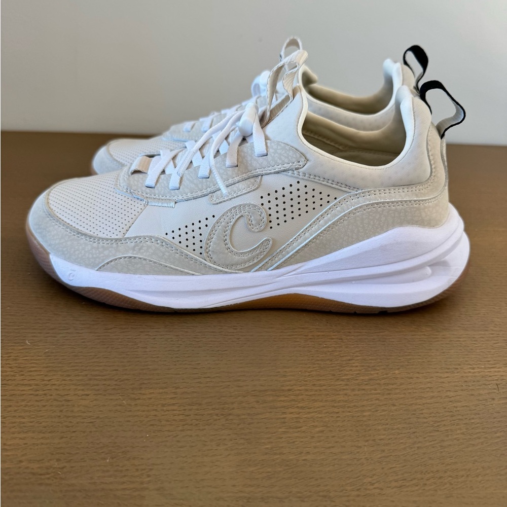 Clove Strada Sand/White/Gum Healthcare Lace-up Comfort Sneakers Size W8/M6.5 - Picture 5 of 8